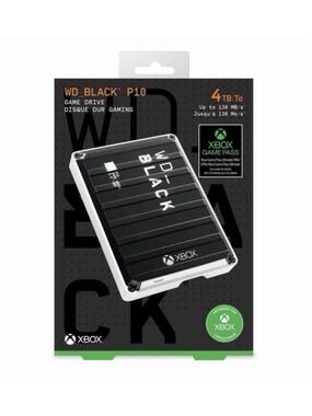 Western Digital BLACK P10 Game Drive for Xbox 4TB External USB 3.2